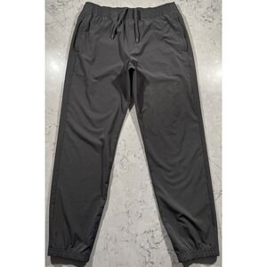 Soybu Mens Woven Joggers Gray 4-Way Stretch Athletic Performance Pants Large